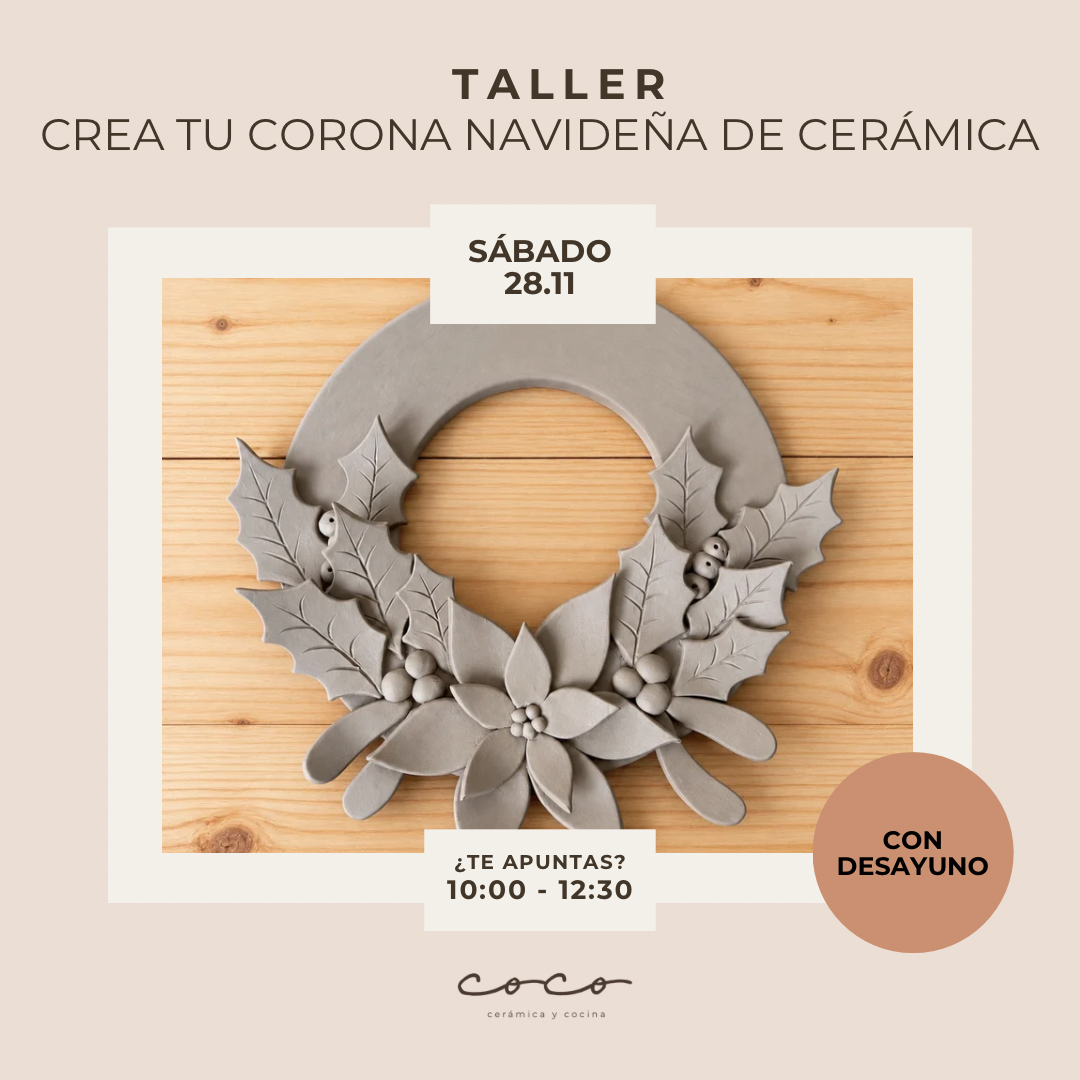 CREA TU CORONA NAVIDEÑA DE CERÁMICA 28.11