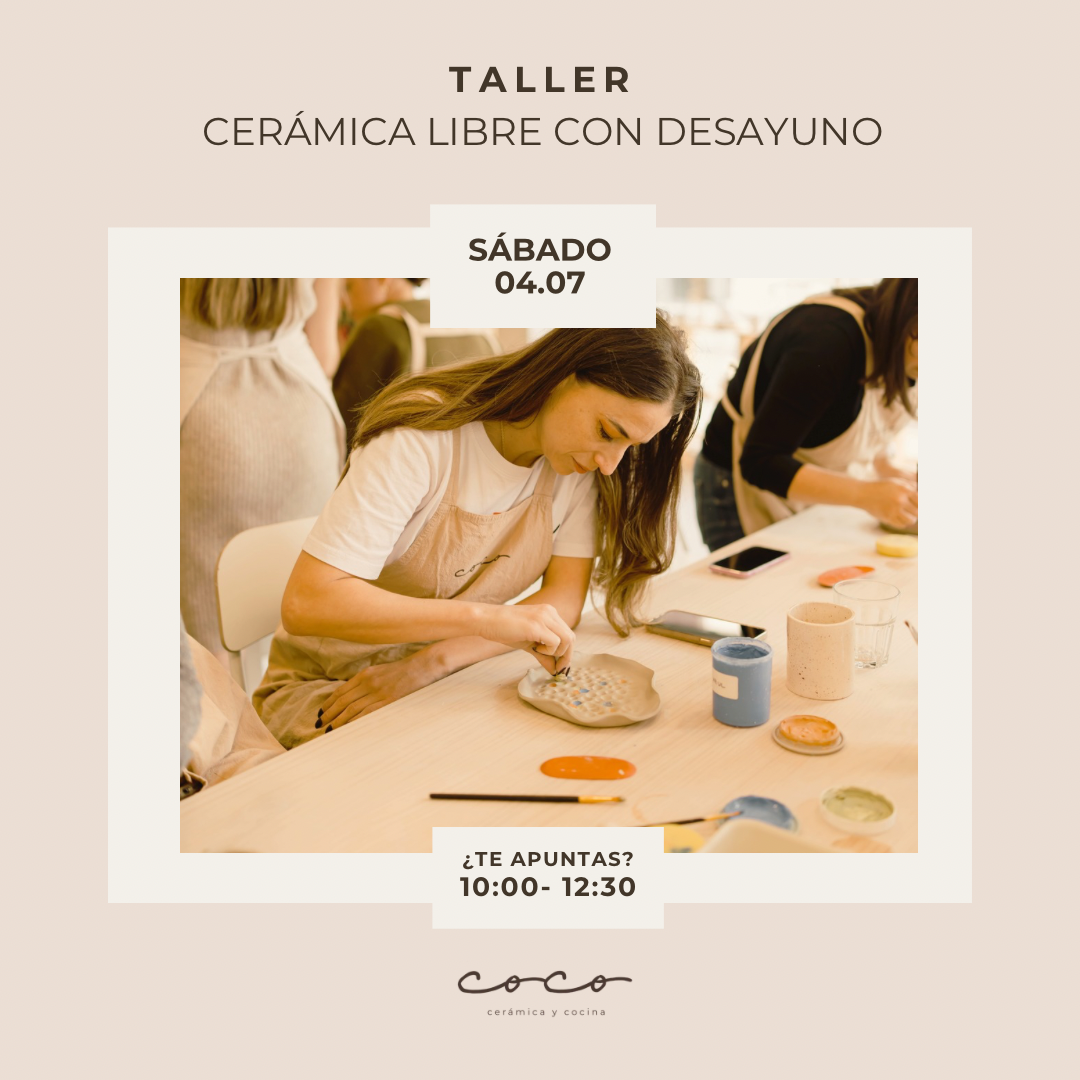 CERÁMICA LIBRE CON DESAYUNO 04.07.26