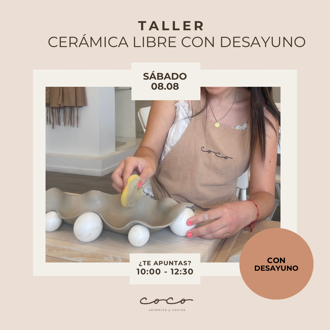 CERÁMICA LIBRE CON DESAYUNO 08.08