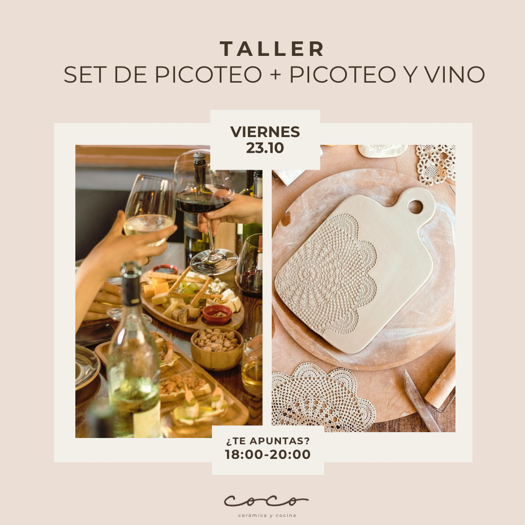 CREA TU SET DE PICOTEO + Y VINO 23.10.26